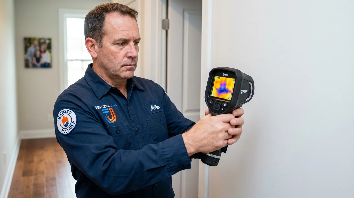 Thermal imaging leak detection by Johns Plumbing LLC in Basehor